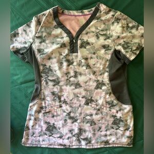 Healing Hands Pink and Gray Women's Top